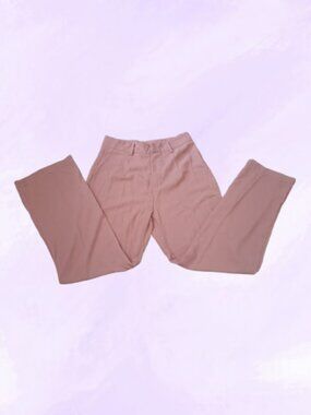 Shein dress pants slacks work career job church simple in pink size medium.